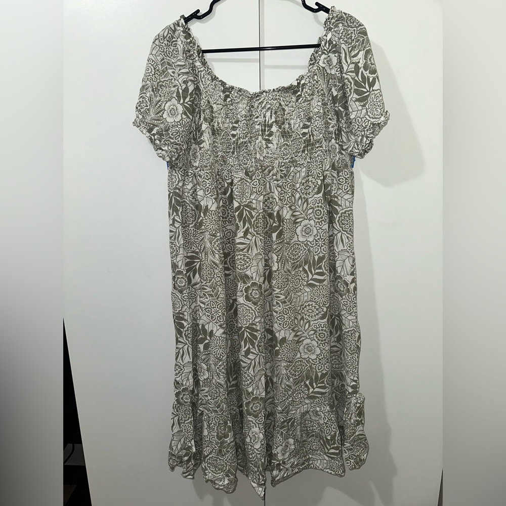 Boho Floral Print Dress